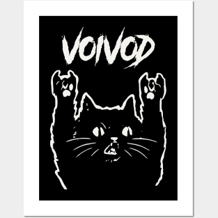 voivod metal cat Posters and Art